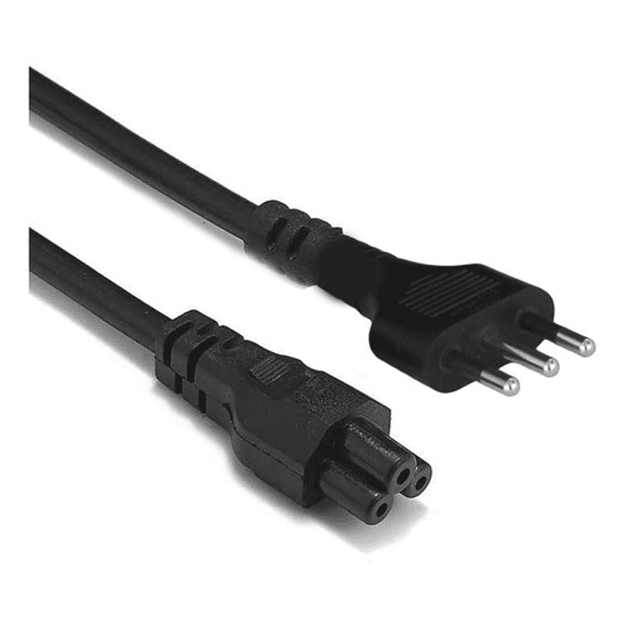 Cable Poder Tipo Trebol Para Cargador Conector Nacional 220v