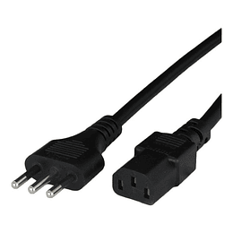 Cable Fuente De Poder Multiples Usos 1.8mts Cobre C13 - L