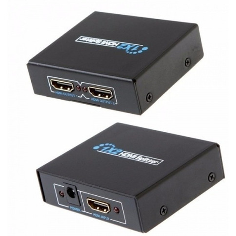 Splitter Hdmi 1x2 Full Hd Activo 2 Salidas 1080p Tv / Metal  3