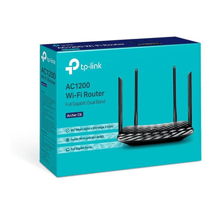 Router Tp-link Archer C6 Ac 1200 Wireless Mu-mimo Gigabit Color Negro 2