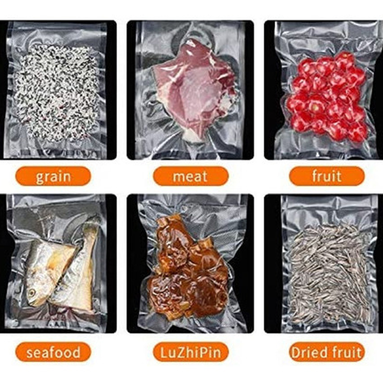 Maquina Selladora Al Vacío Con Bolsas Para Alimentos Color Transparente 5