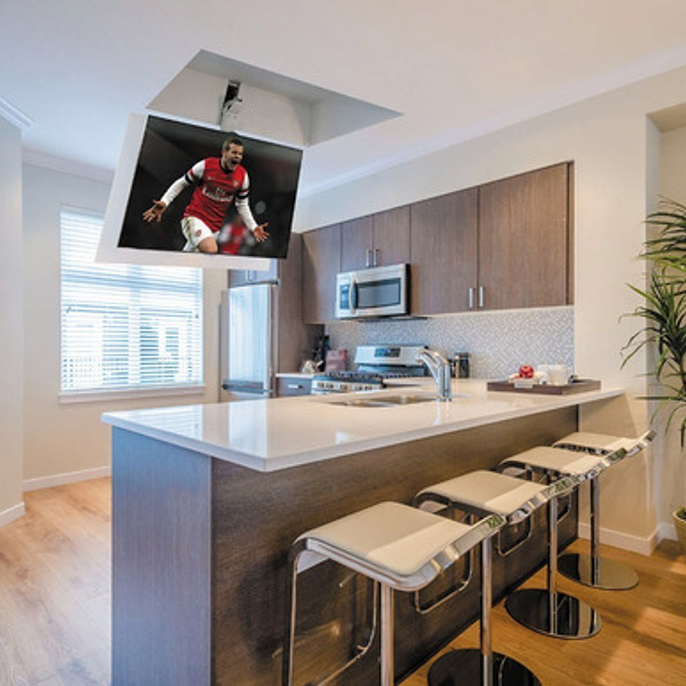 Soporte Tv Led Para Techo 14 A 32 Pulgadas Color Negro 4