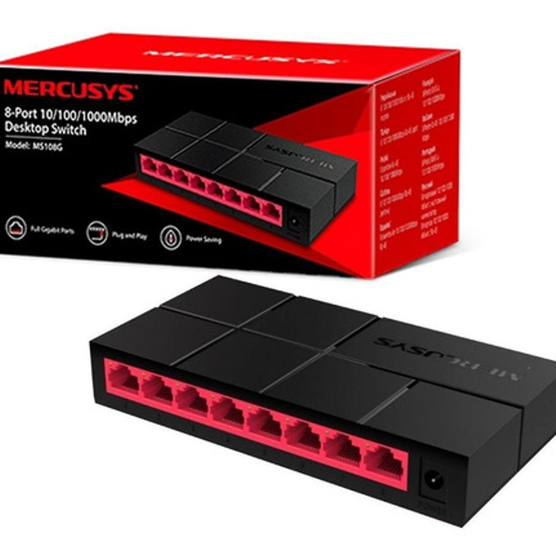 Switch Mercusys Ms108g Serie Litewave 4