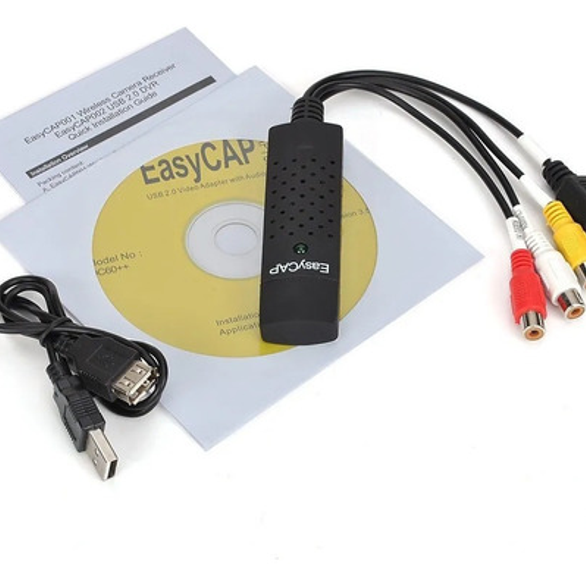 Capturadora De Audio Video Usb Traspasa Vhs Camaras Dvr 6