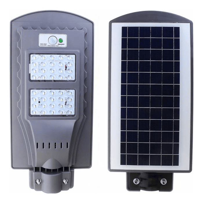 Foco Led Solar Exterior Jardin Calle Plazas 40w + Soporte  6