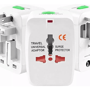Enchufe Universal Viajero Adaptador Corriente / Factura