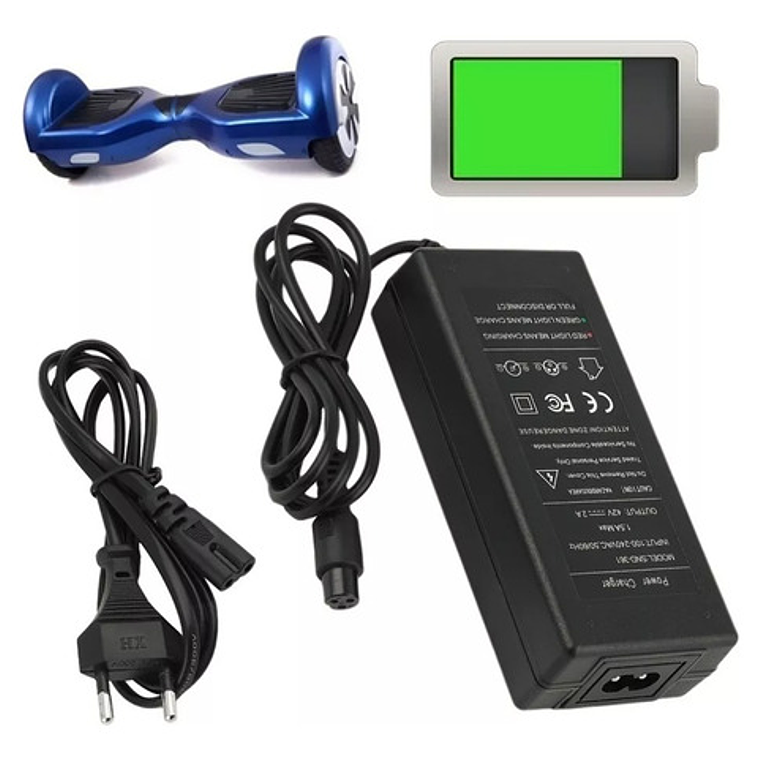 Cargador 42v 2a Patineta Scooter Electrico Smart Balance Etc 1