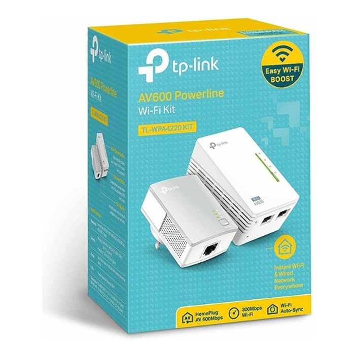 Adaptador Powerline Tp-link Tl-wpa4220kit V5 Blanco 220v 3