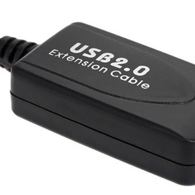 Extension Cable Usb Activo 10 Metros Blindado Sin Perdida Color Gris Oscuro 4