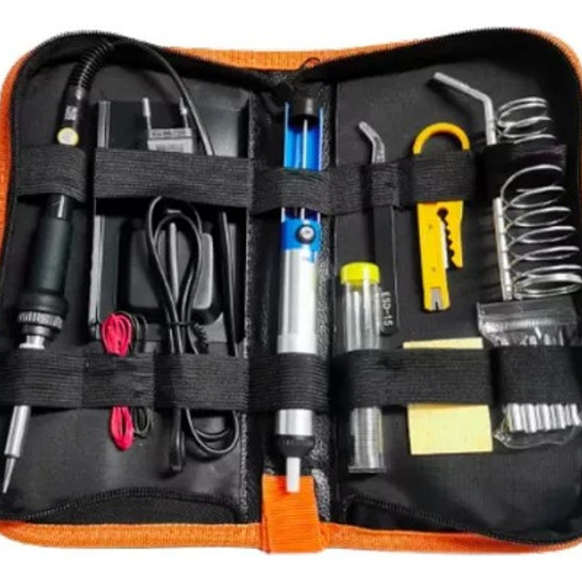 Set Herramientas Electronica Cautin Soporte Soldar Extractor 3