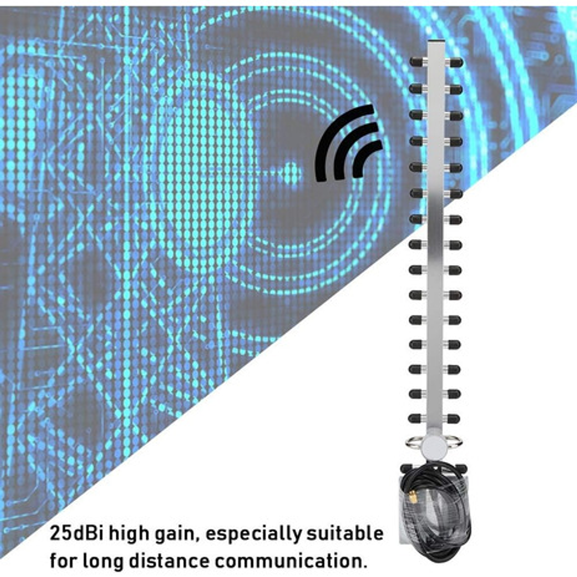 Antena Wifi Yagi 18 Dbi 2.4 Ghz Direccional Antena Yagi 6