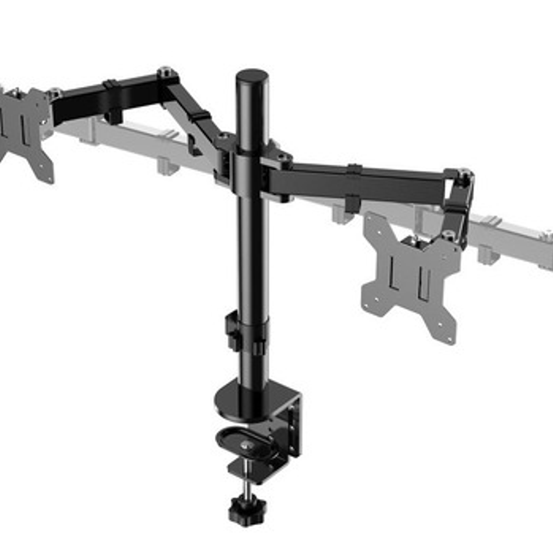 Soporte Para 1 O 2 Monitores  (10  - 27 )  Soporte Doble, 2 Brazos Escritorio Monitor 5