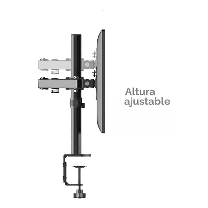 Soporte Para 1 O 2 Monitores  (10  - 27 )  Soporte Doble, 2 Brazos Escritorio Monitor 7