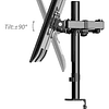 Soporte Para 1 O 2 Monitores  (10  - 27 )  Soporte Doble, 2 Brazos Escritorio Monitor 8