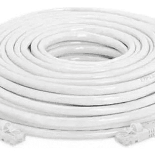 Cable Red Ethertnet 10 Metros Rj45 Utp Categoria 6 Color Blanco
