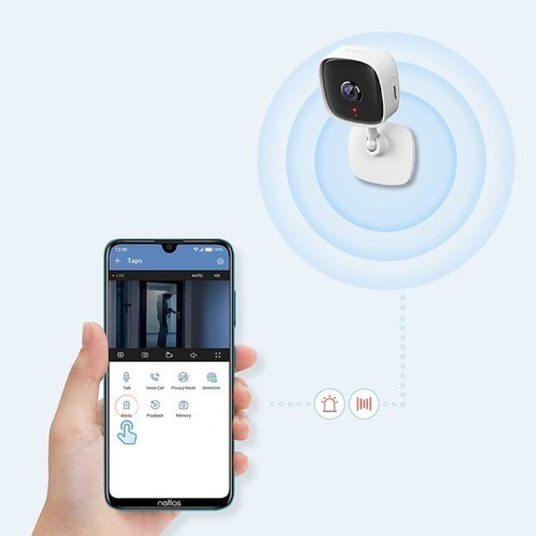 Cámara De Seguridad Tp-link Tapo C100 V1 Tapo Smart Con Resolución De 2mp Visión Nocturna Incluida Blanca 8