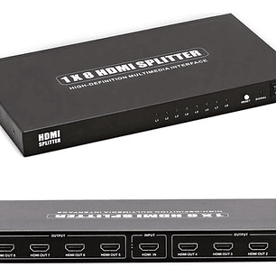 Splitter Hdtv 1x8 Activo 1.4 Fullhd 1080p Metálico 8 Salidas
