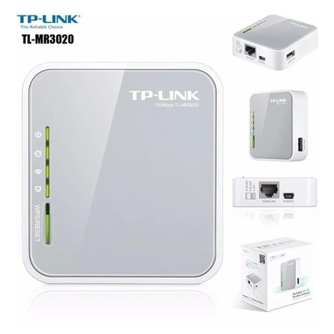 Router Tp-link Tl-mr3020 V1 Gris 220v 5