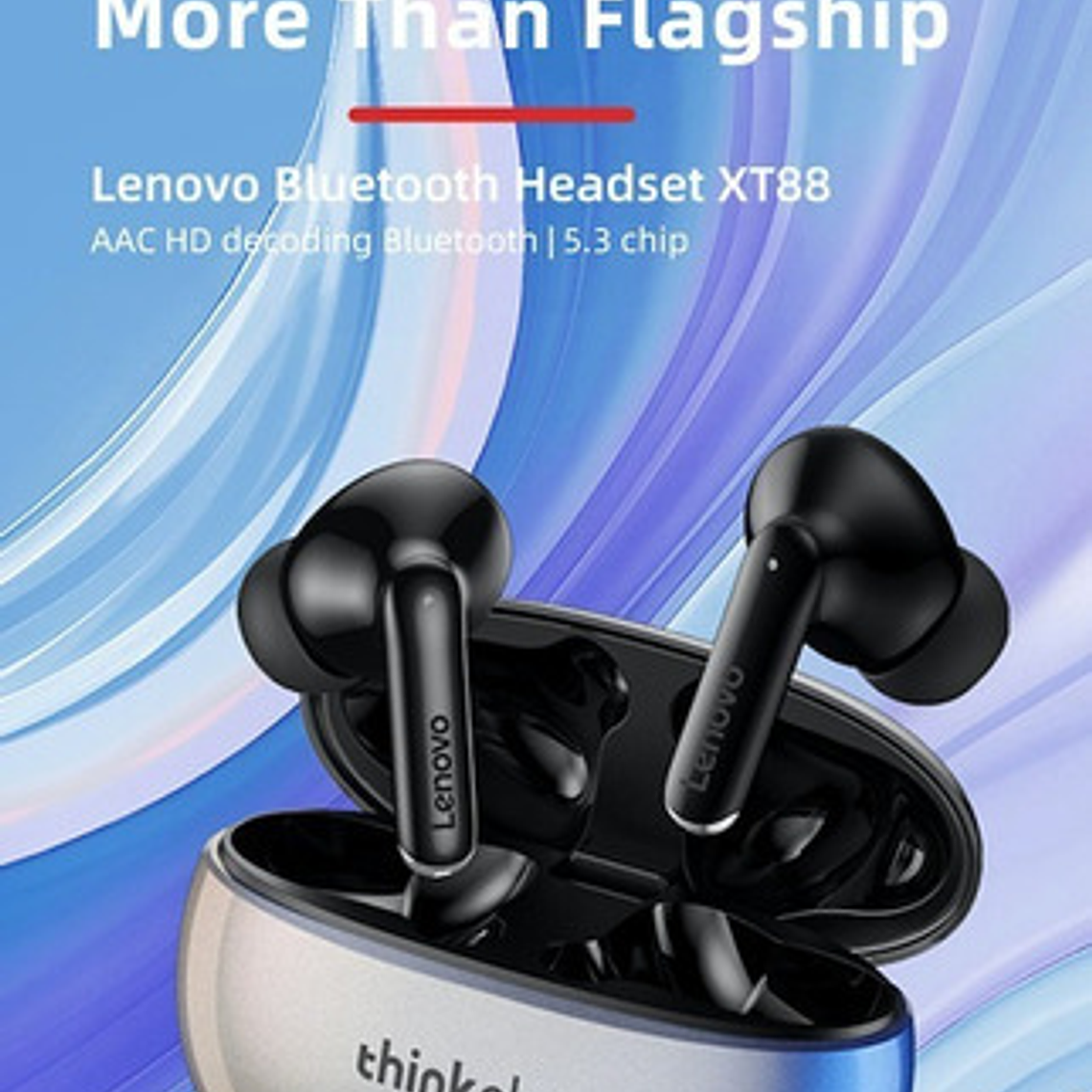 Auriculares Lenovo Xt88 Bluetooth 5.3 Control Táctil  2