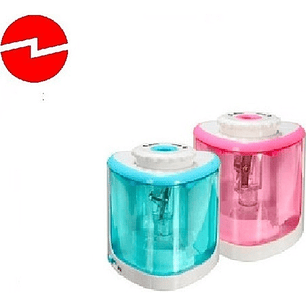 Sacapuntas Electrico Automatico Pilas - Tecnomati Color Azul