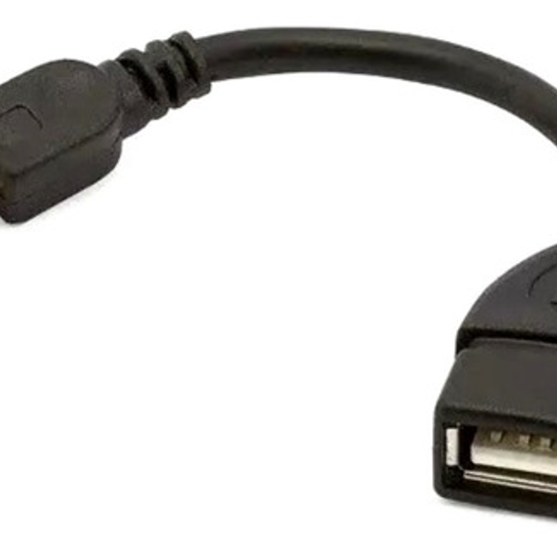 Cable Adaptador V8 Otg Para Teléfono Celular Micro Usb Hembra, Color Negro 1