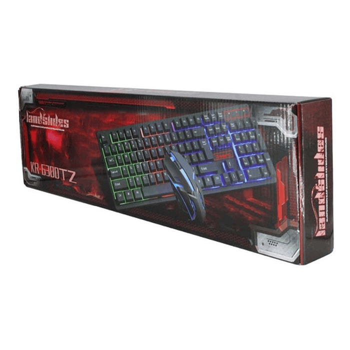 Teclado Mouse Usb Gamer Retroiluminado Español - Tecnomati Color Del Teclado Negro Idioma Español Latinoamérica 4