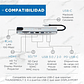 Hub Adaptador Usb Tipo C 8 En 1 Linkon Para Mac Macbook Windows - thumbnail 8