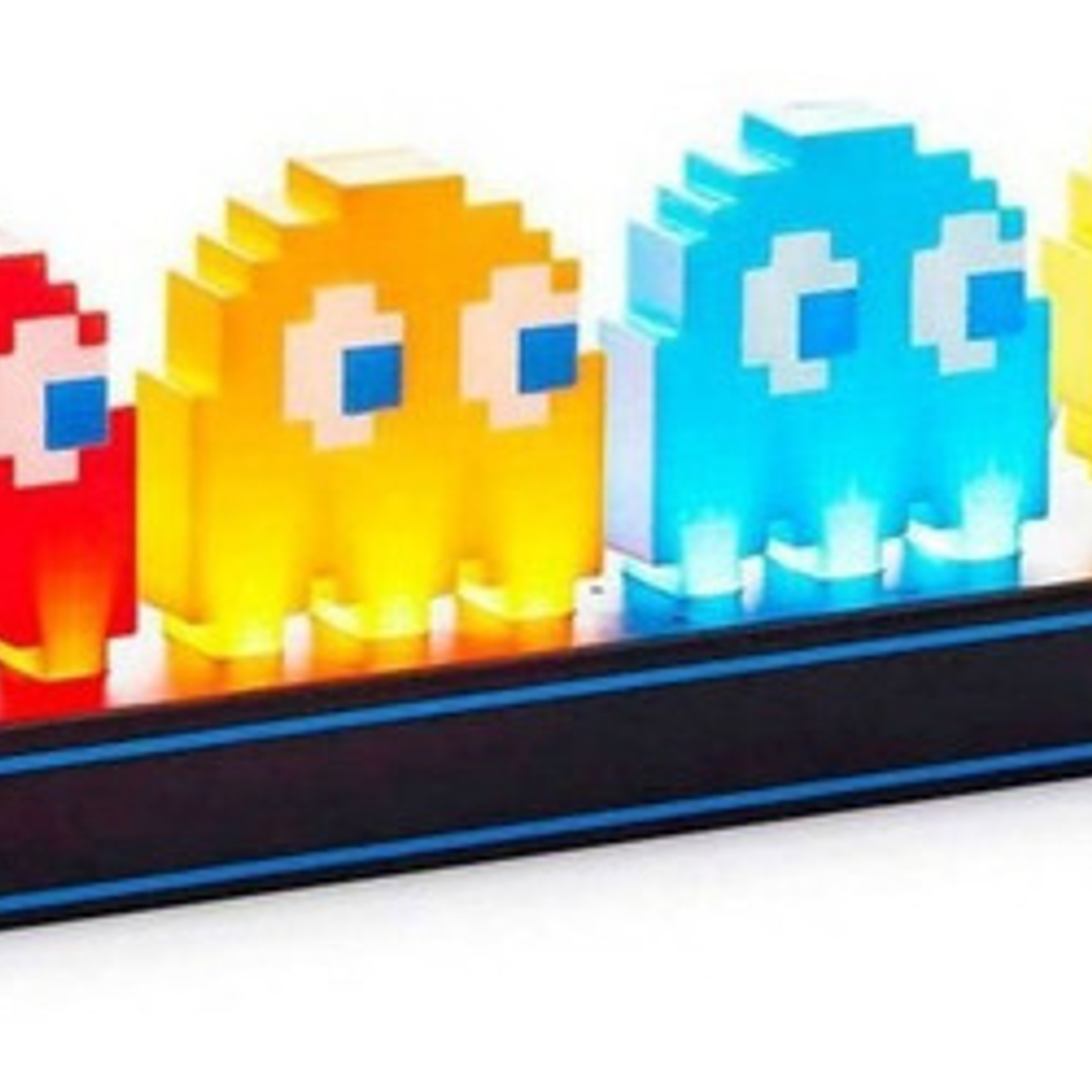 Pacman Lampara Luz Nocturna Control Sonido Usb 1