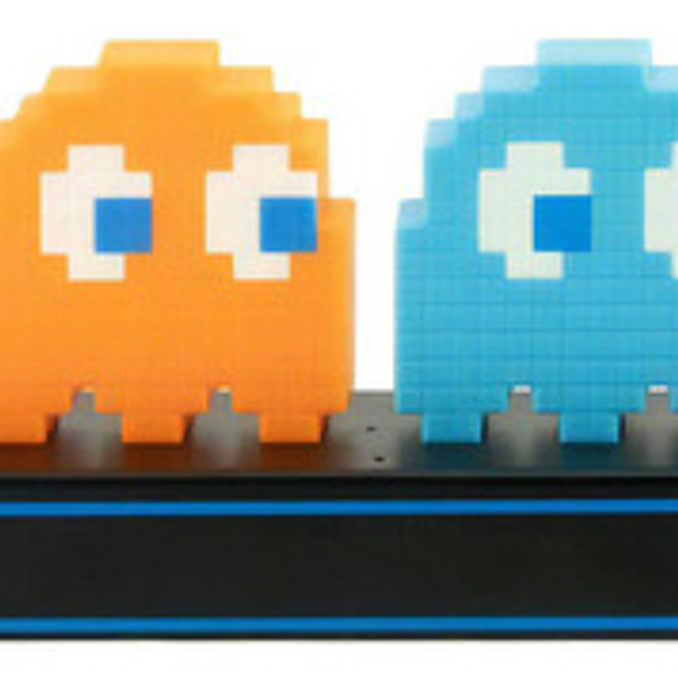 Pacman Lampara Luz Nocturna Control Sonido Usb 4