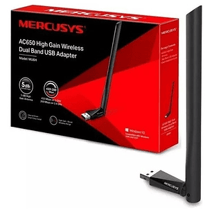 Tarjeta Wifi Usb Mercusys Mu6h Dual Band Alta Ganancia Ac650