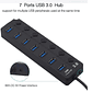 Hub USB 7 puertos con switch velocidad 3.0 activo  - Miniatura 1
