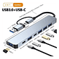 Hub Adaptador Usb Tipo C 7 En 1 Para Macbook iPad Notebook - thumbnail 2