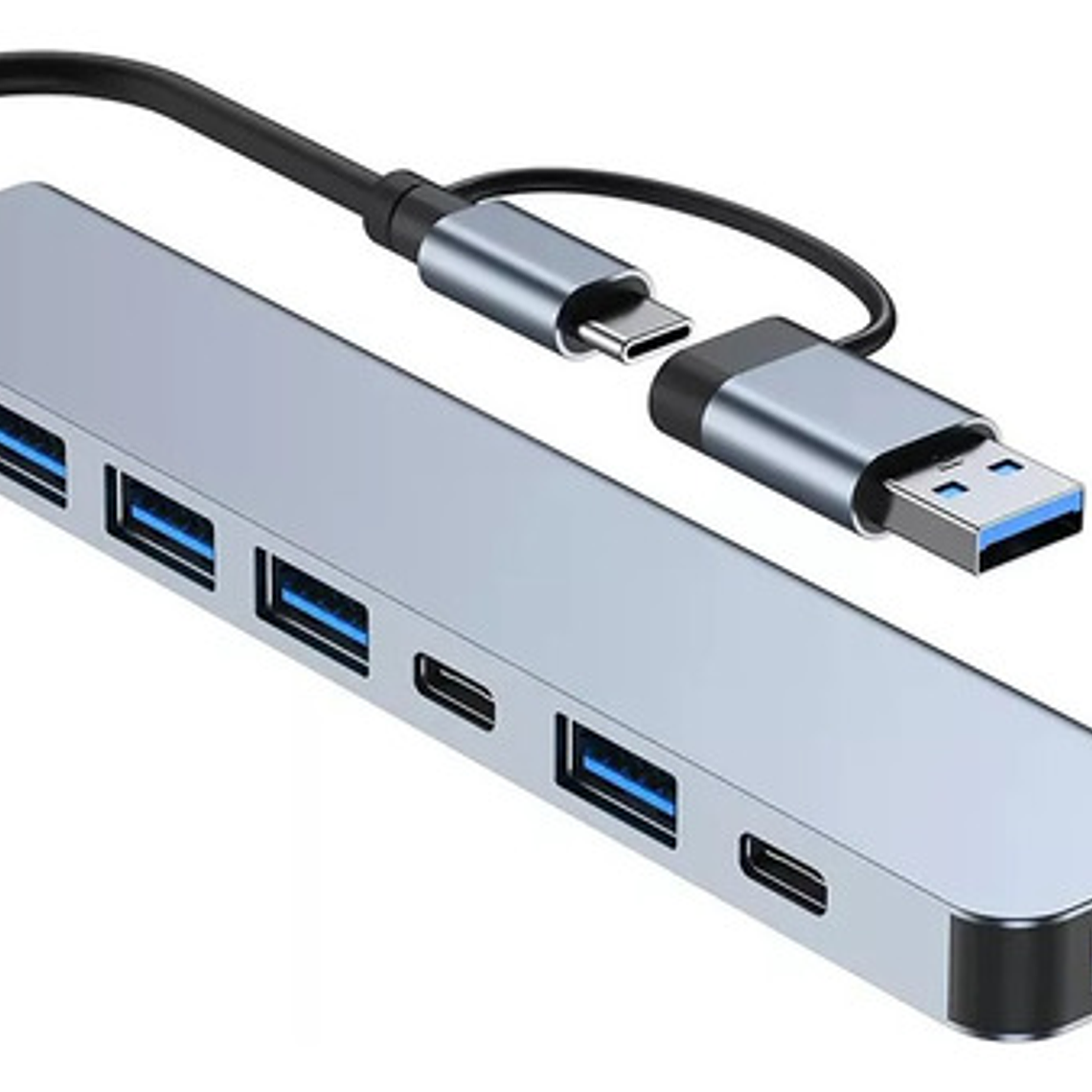 Hub Adaptador Usb Tipo C 7 En 1 Para Macbook iPad Notebook 3