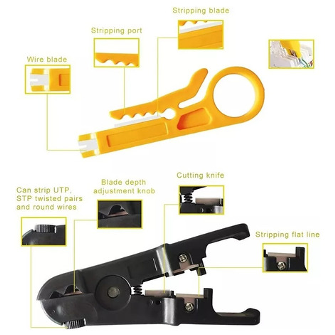 Kit Herramienta Redes Crimpeadora Rj45 Rj11 Pelacable + 9v 3