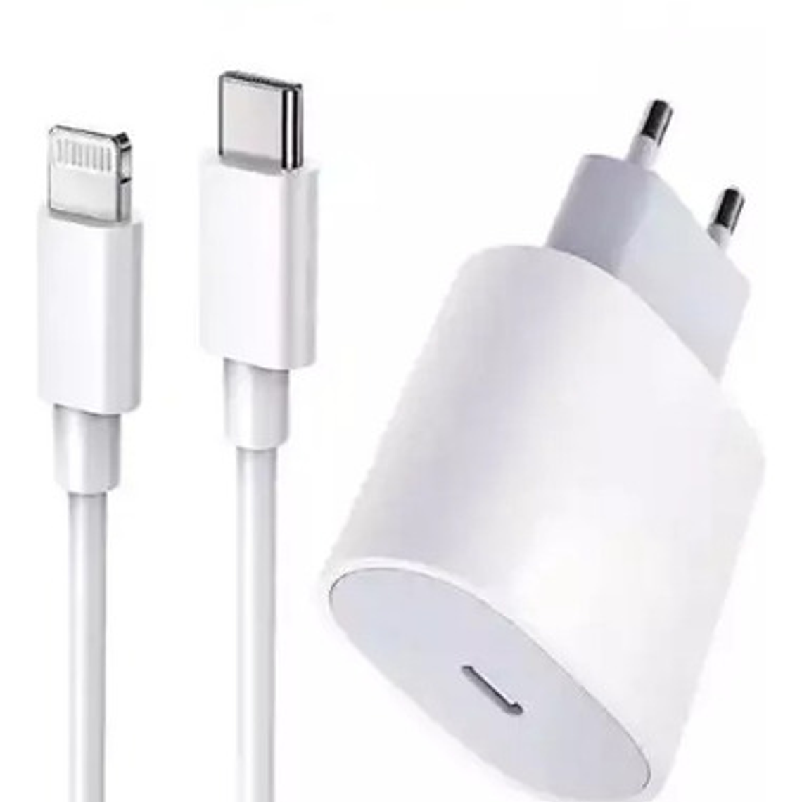 Cargador Compatible iPhone  35w Carga Rapida Usb-c Lightning 2