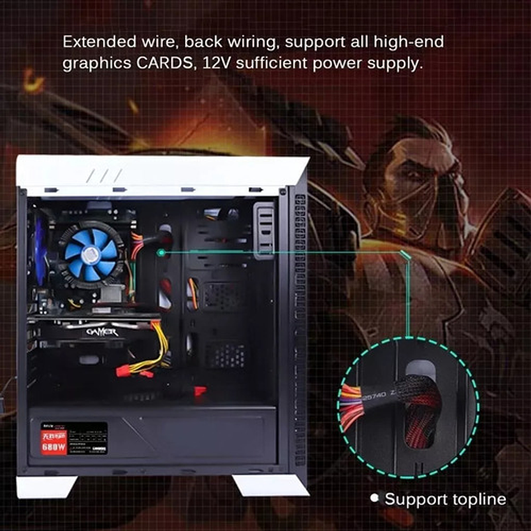 Fuente De Poder 750w Para Computador Gabinete 6/8 Pin Video 3