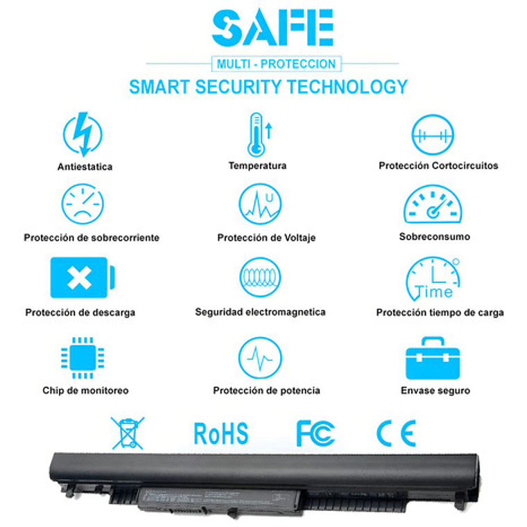 Bateria Compatible Para Notebook Hp Hs04 Hs03 Lb6u Lb6v Color De La Batería Negro 5