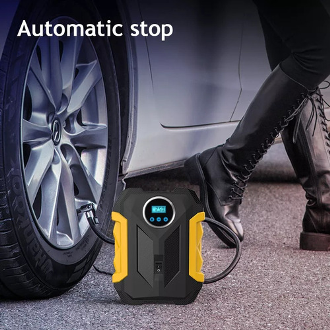 Compresor De Aire Portátil Digital 12v Todo Neumático 6