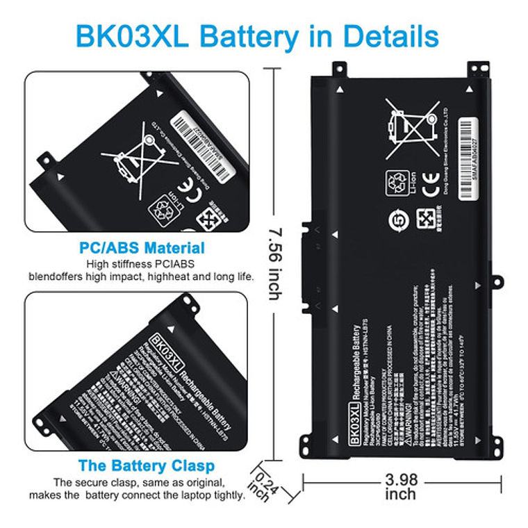 Batería Compatible Notebook Hp Pavilion X360 14-ba002la 2