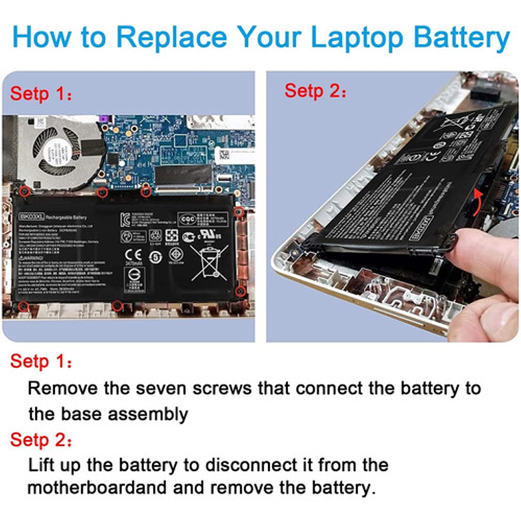 Batería Compatible Notebook Hp Pavilion X360 14-ba002la 7