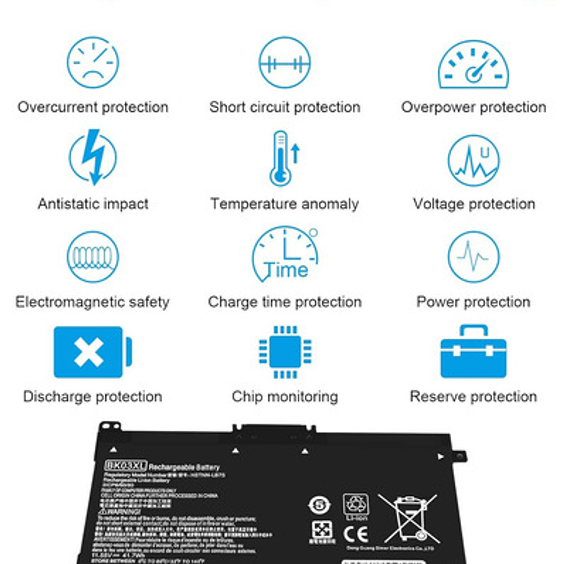 Batería Compatible Notebook Hp Pavilion X360 14-ba002la 9
