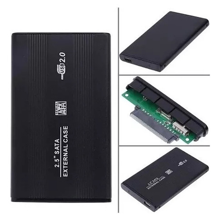 Case Disco Duro 2.5 Sata Usb Hdd Cofre Aluminio Externo 1