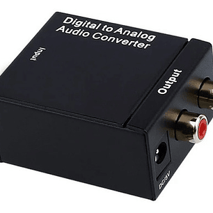 Adaptador Optico A Rca Caja Metal