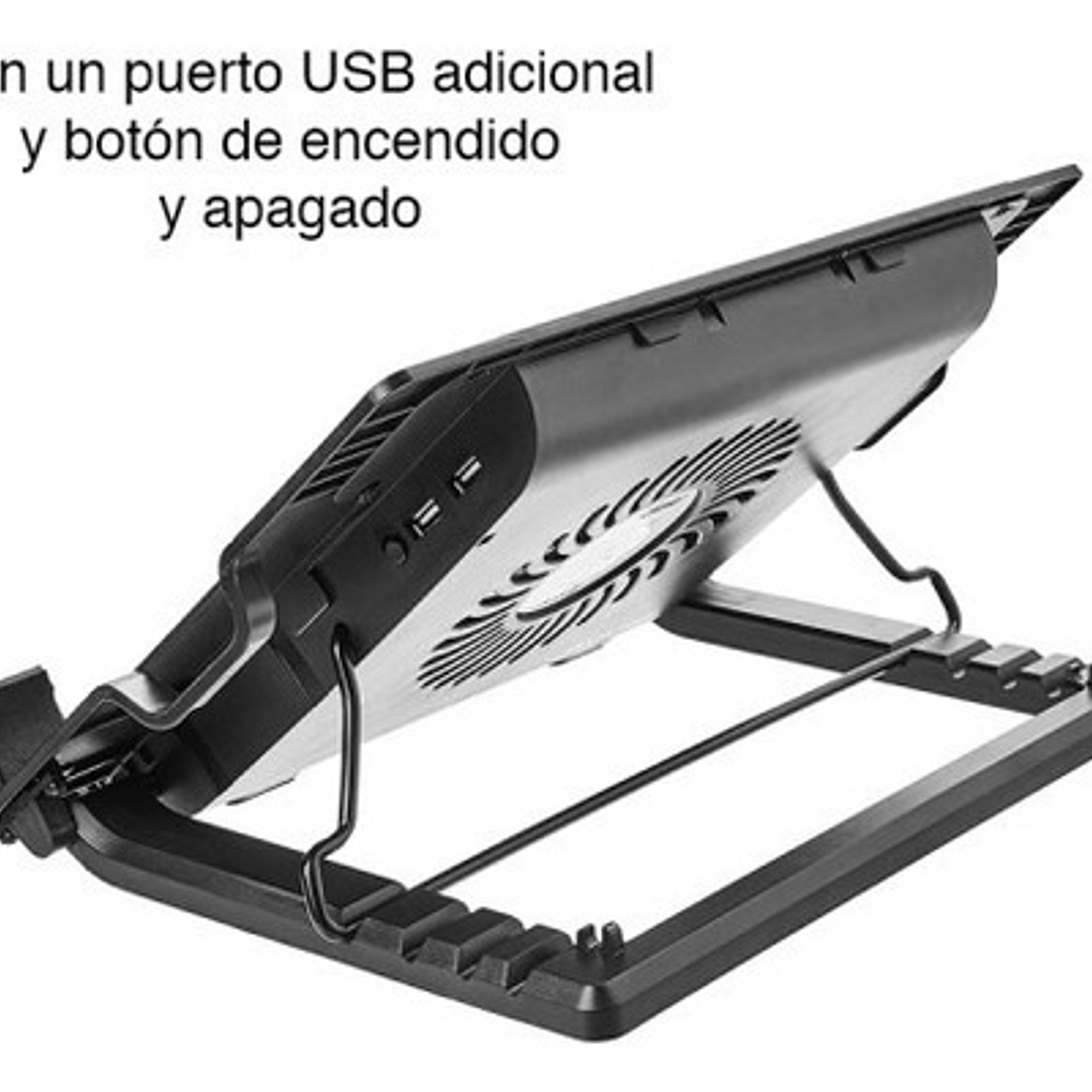 Ventilador Reclinable Con Luz Led Y Puerto Usb 2