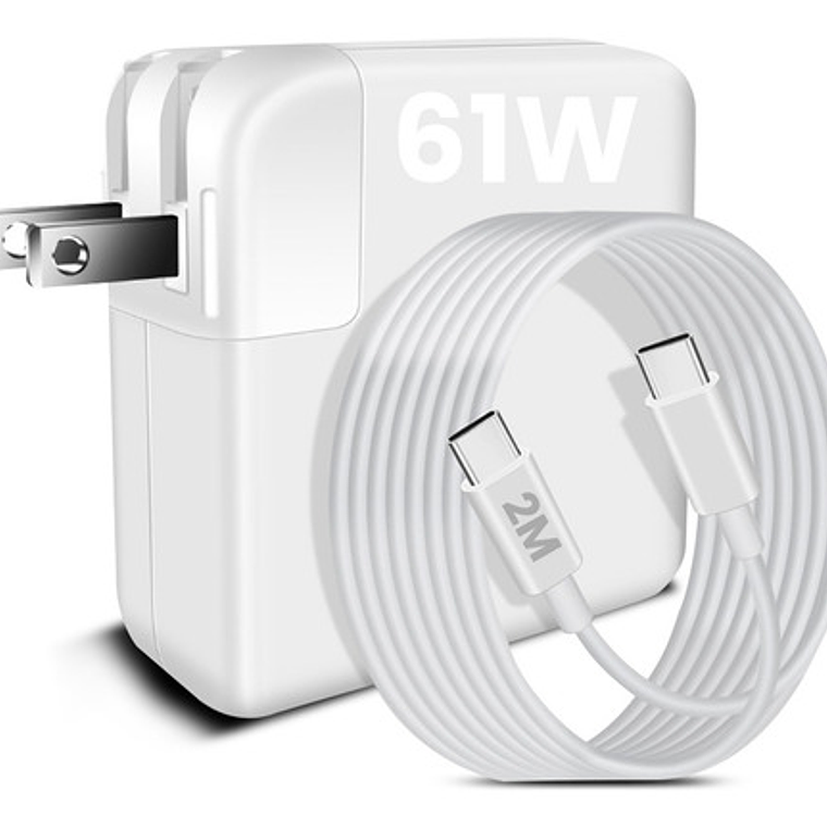 61w Tipo C Macbook Air/pro Cargador Rápido 20.3v 3a 2m Cable 1