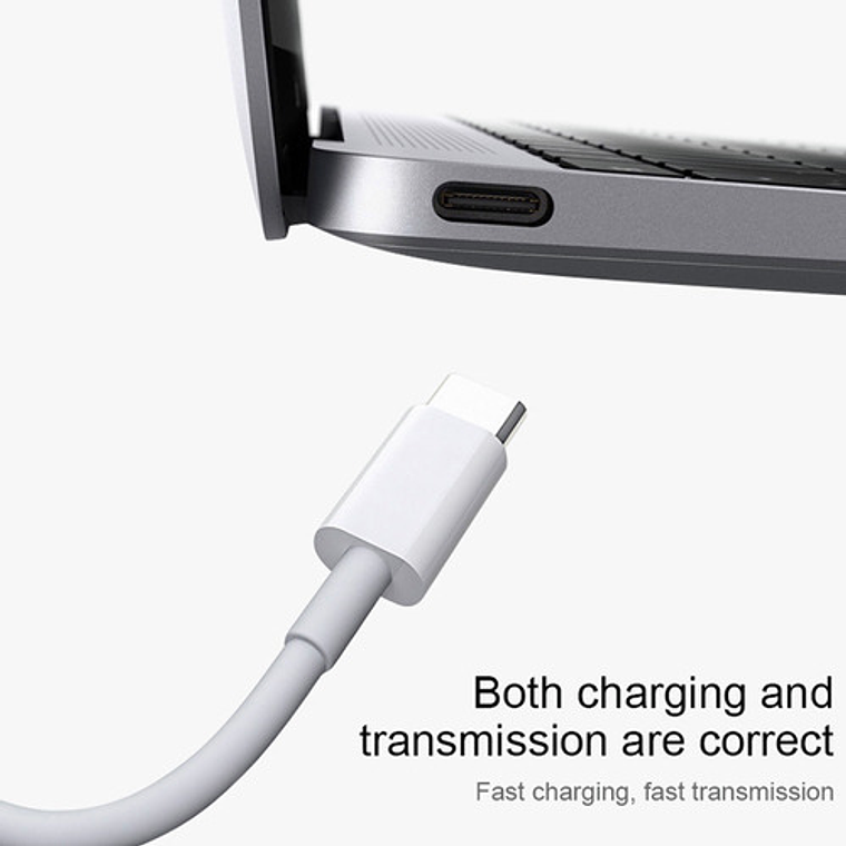61w Tipo C Macbook Air/pro Cargador Rápido 20.3v 3a 2m Cable 3