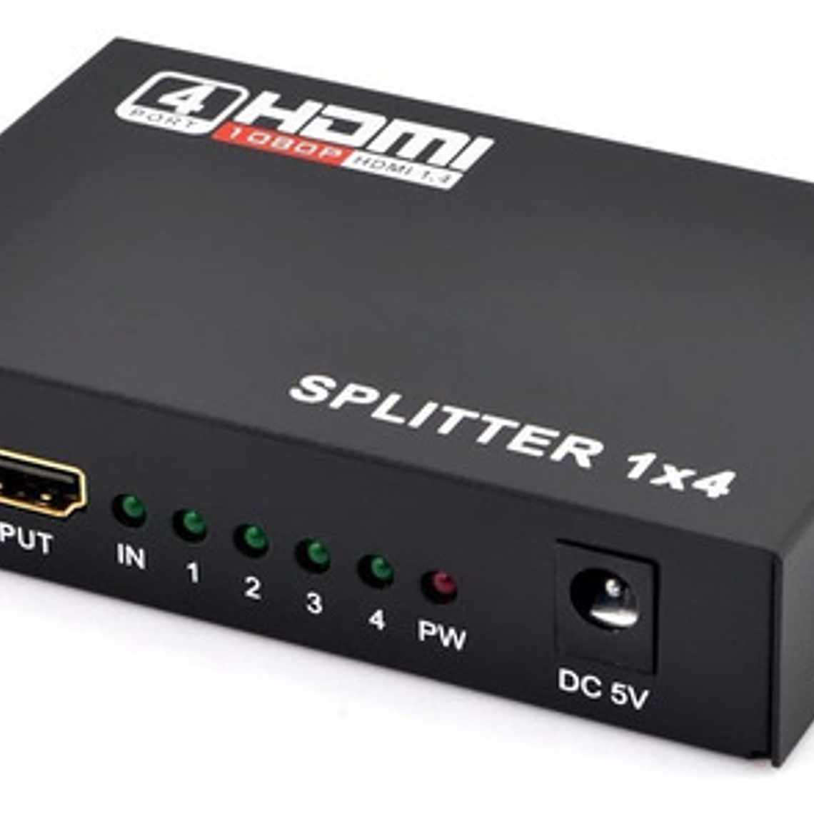 Splitter Hdmi 1x4 Activo 1.4 Full-hd 1080p Soporta 3d 4k 2