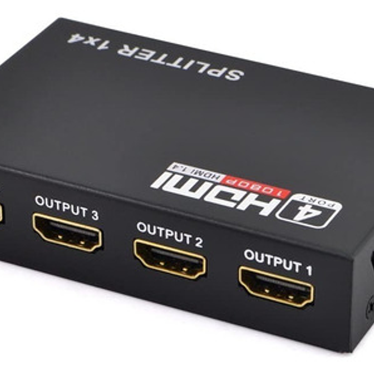 Splitter Hdmi 1x4 Activo 1.4 Full-hd 1080p Soporta 3d 4k 3