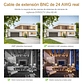 Cable Siamés 30 Metros Para Cámaras De Seguridad Cctv, Cable Bnc De Video Y Alimentación, Antienferencia, Todo-en-uno, Ideal Para Instalaciones De Cctv Y Sistemas De Seguridad - Miniatura 6