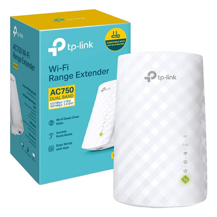 Repetidor De Señal Wi-fi Tp-link Re200 Ac750 De Doble Banda, 1